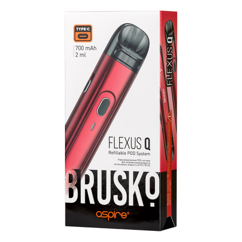 Электронная сигарета BRUSKO FLEXUS Q 700 mAh Красный Электронная сигарета BRUSKO FLEXUS Q 700 mAh Красный
