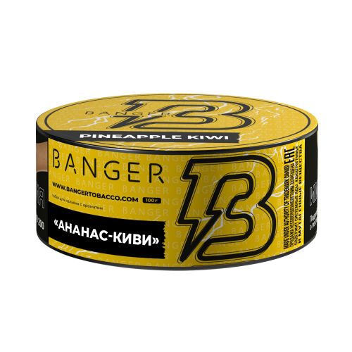 Табак для кальяна Banger Pineapple Kiwi (Ананас, киви) 100г Табак для кальяна Banger Pineapple Kiwi (Ананас, киви) 100г