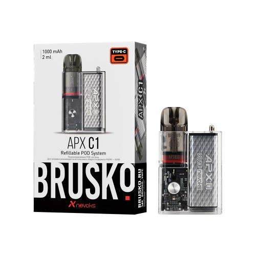 Электронная сигарета Brusko APX C1 Серебристый кристалл