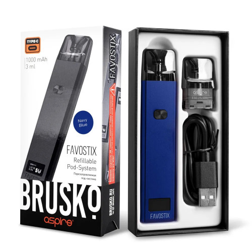 Многоразовая Электронная Сигарета Brusko Favostix Синий