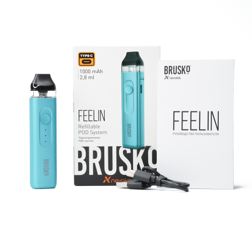 Электронная сигарета BRUSKO FEELIN 1000 мАч Бирюзовый