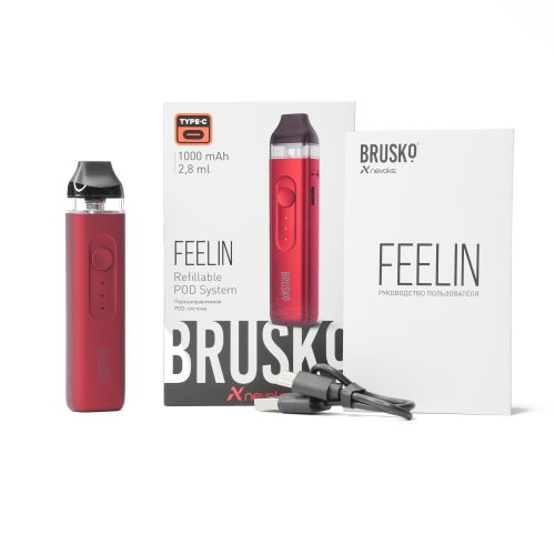 Электронная сигарета BRUSKO FEELIN 1000 мАч Красный