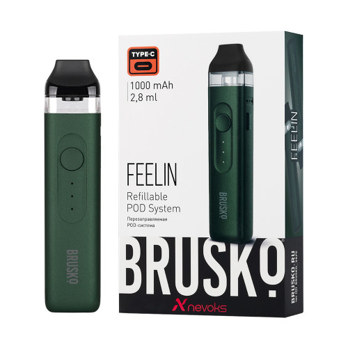 Электронная сигарета BRUSKO FEELIN 1000 мАч Темно-зеленый