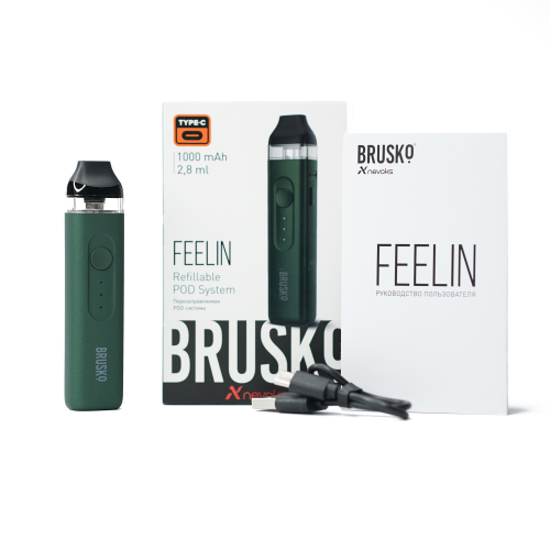 Электронная сигарета BRUSKO FEELIN 1000 мАч Темно-зеленый