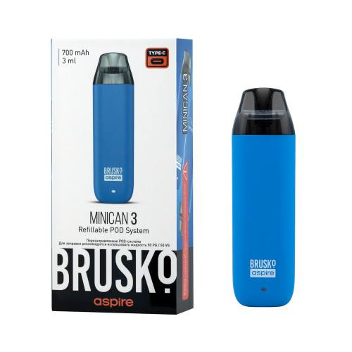 ЭС Brusko Minican 3, 700мАч Светло-синий