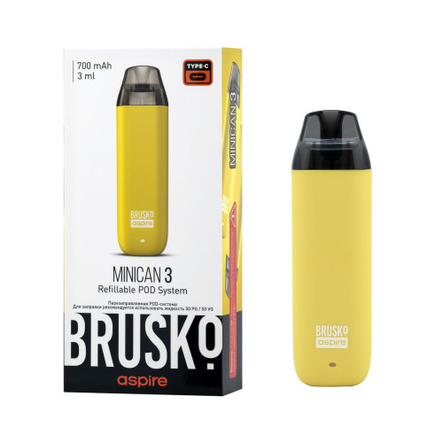 ЭС Brusko Minican 3, 700мАч Желтый