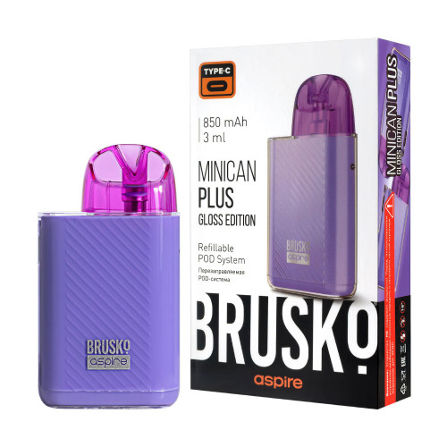 Электронная сигарета Brusko Minican PLUS Gloss Edition 850 mAh Лавандовый