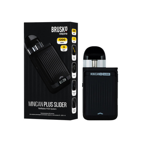 Brusko Minican Plus Slider 1300 мАч Черный