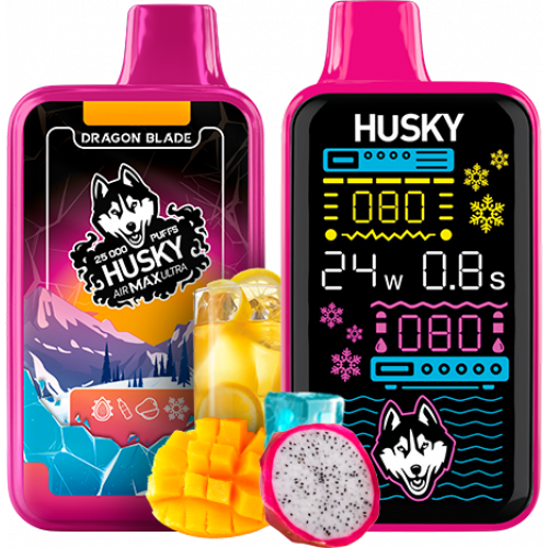 Husky Airmax Ultra Dragon Blade (Драгонфрут Лимонад Манго) 25000 Ultra Strong