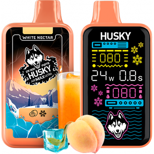 Husky Airmax Ultra White Nectar (Нектар Белого персика) 25000 Ultra Strong