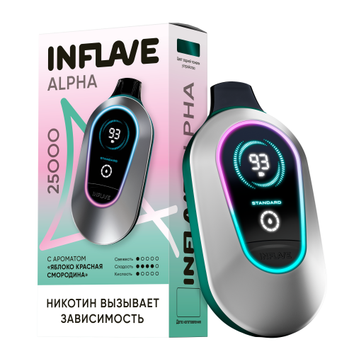 Inflave Alpha 25000 Яблоко Красная смородина Inflave Alpha 25000 Яблоко Красная смородина