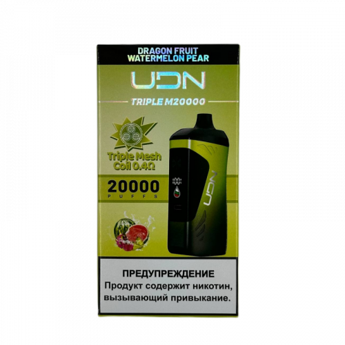 UDN Triple-M Драгонфрут Арбуз Груша 20000 затяжек