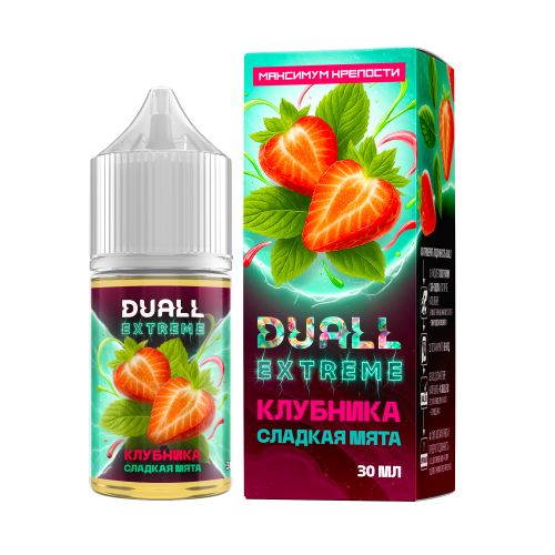 Duall Extreme Extra Hard Клубника сладкая мята 30мл