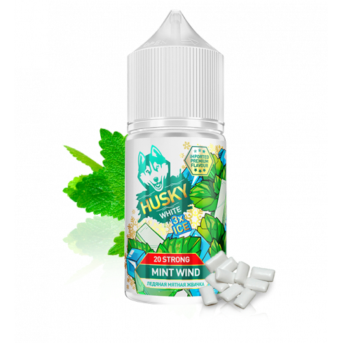 Жидкость Husky White 3X ICE Strong Mint Wind (Мятная Жвачка) 30мл Жидкость Husky White 3X ICE Strong Mint Wind (Мятная Жвачка) 30мл