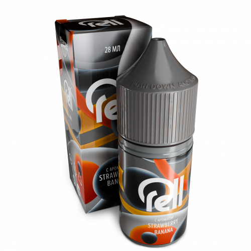 Rell Gray 20мг Strawberry Banana (Клубнично-Банановый Фреш) 28мл Rell Gray 20мг Strawberry Banana (Клубнично-Банановый Фреш) 28мл